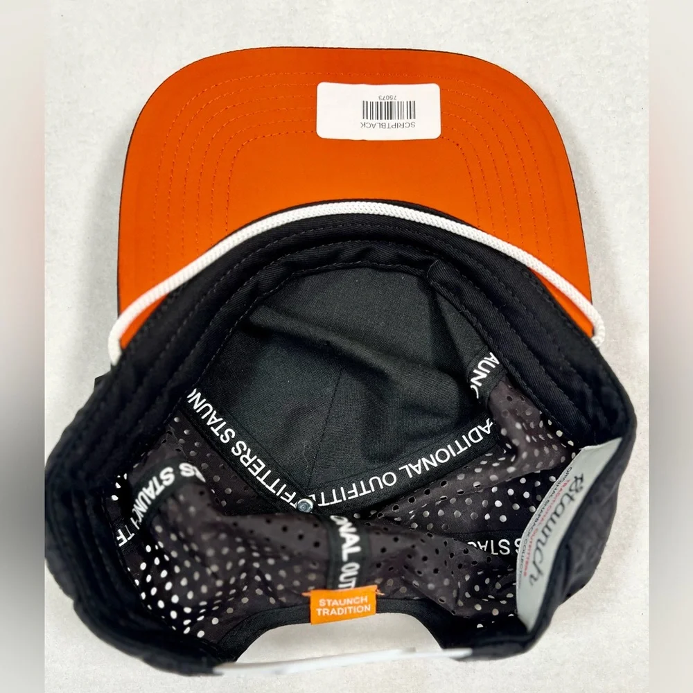 WHATABURGER Staunch‎ Black Mesh Restaurant Hat Snapback Trucker Hat NWT New